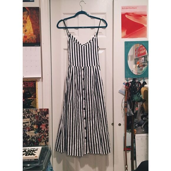 Mango striped cotton dress - Picture 5 of 7